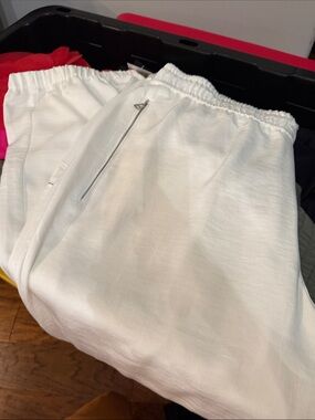 Jennifer Lopez White Track Joggers